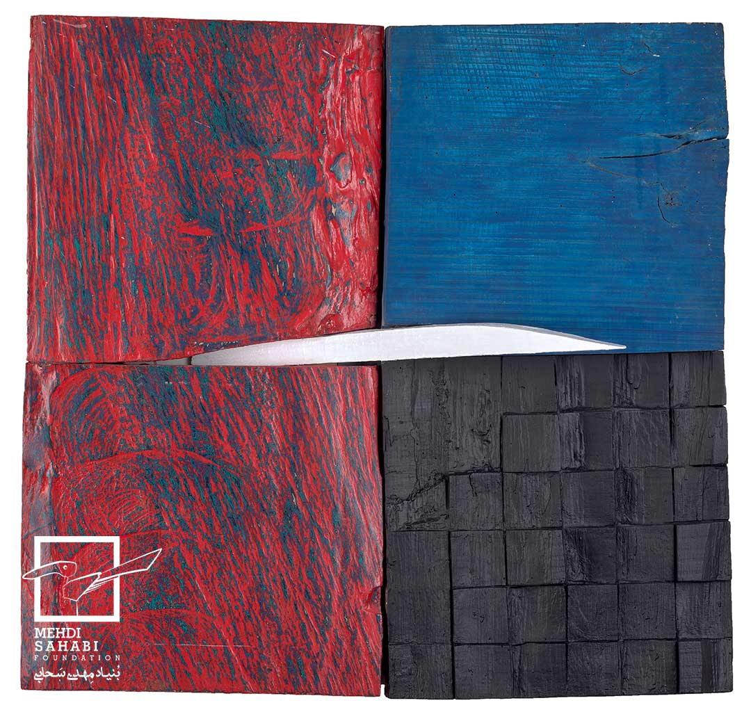 Mixed Media on wood / 66 × 69 cm