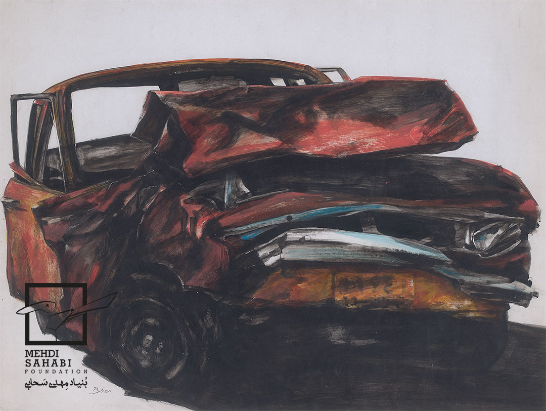 Acrylic on cardboard / 48 × 64 cm / 1990