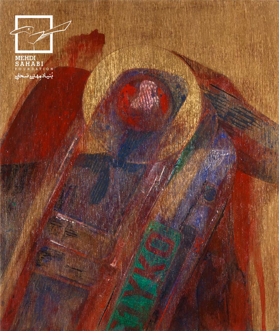 Mixed media on wood / 50 × 43 cm / From Icon`s series / Private Collection