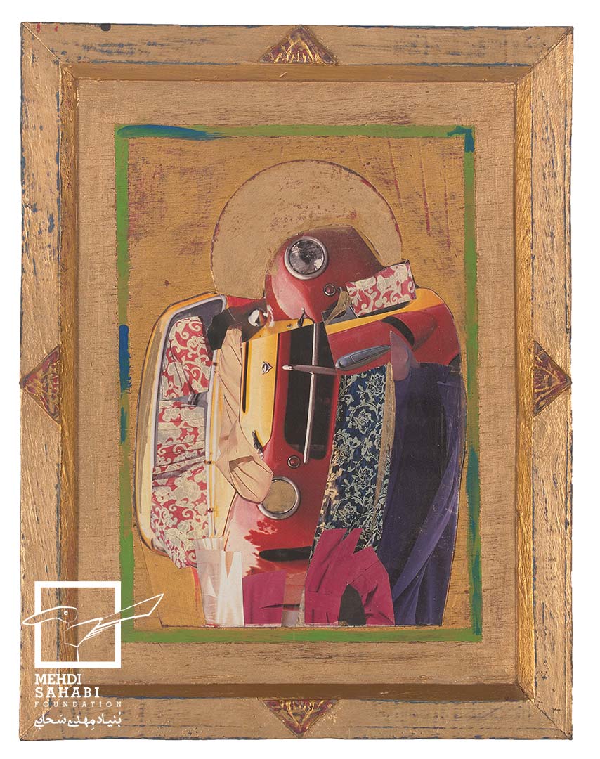 Mixed media on wood / 45 × 35 cm / From Icon`s series