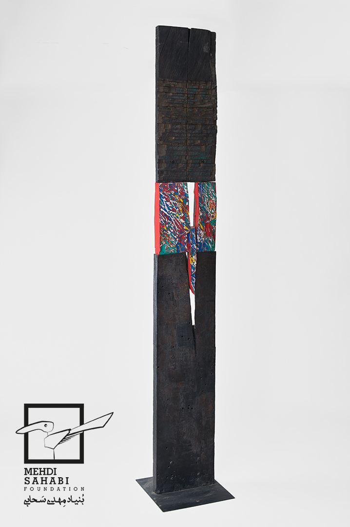 Acrylic and wood / 235 × 40 × 40 cm / Private Collection